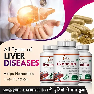 Livermitra Herbal Capsules For Improving Liver System 100% Ayurvedic Pack Of 3-thumb0
