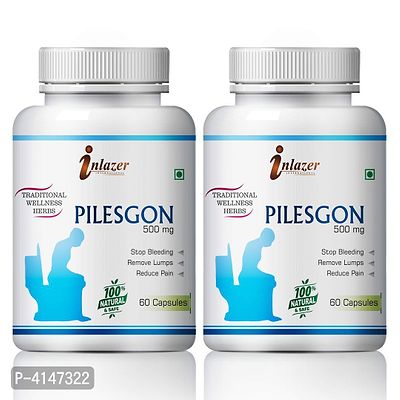 Pilesgon Herbal Capsules For Over Come Haemorrhoid 100% Ayurvedic Pack Of 2-thumb2