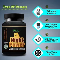 Night Power Herbal Capsules For Ling Khada Karne Ki Dawa/ Ling Mota Karne Ki Dawa 100% Ayurvedic (30 Capsules)-thumb1