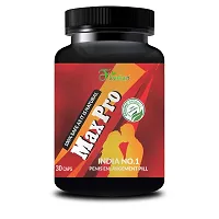 Max Pro Herbal Capsules For Penis Size Increasing Pills/ Increasing Penis Growth Size 100% Ayurvedic (30 Capsules)-thumb1