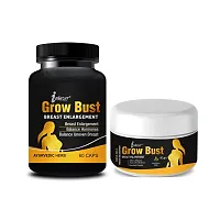 Grow Bust Organic Supplement And  Cream For Increase And Developed Your Breast Size Increase Women's Breast Beauty-thumb1