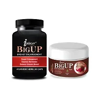 Big Up Organic Supplement And Cream For Helps In Prevents Sagging Your Breast Size Breast Care Capsules-thumb1