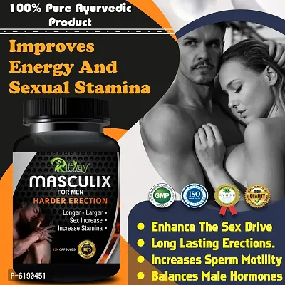 MUSCULIX Herbal Capsules For Promotes Long Intimacy Timing|Enhances Organ Size