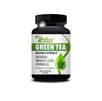 Green Tea Ayurvedic Capsules For Fat Burning and Improve Brain Function, Green Tea Increases Fat Burning and Improves Physical Performance, Compounds in Green Tea Can Improve Brain Function and Make You Smarter - 30 Capsules100% Organic And Herbal-thumb1