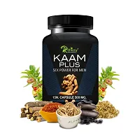 Kaam Plus Herbal Capsules For Gives Stamina,Vigour,Strength|Enhances Sex Power and Performance - 15 Capsules-thumb1