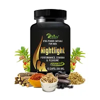 Night Light Herbal Capsules For Sexual Weakness and Strength, Erectile Power for Men and Boys - 15 Capsules-thumb1