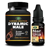 Dynamic Male  Narurja Capsules Oil Powerfull Men Formula For Stamina 100% Ayurvedic-thumb1