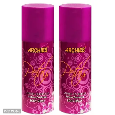 ARCHIES Irresistible Scent Fresh and Soothing Good Fragrance Petals Body Spray Deodorant - For Men  Women (150 Ml, Pack Of 2)