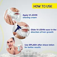 VI- JOHN Shaving Cream For Men, With Tea Tree Oil, Vitamin E and Bacti- Guard Formula, For All Skin Types, Heals, Moisturizes  Smoothens Skin-thumb4