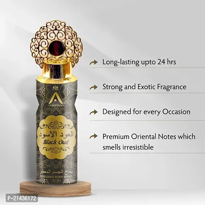 ST.JOHN Ameerah Balck Oud Perfume Deodorant Body Spray for Men  Women (200 ml)-thumb4