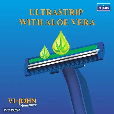 VI - JOHN Shaving Foam for All Skin Type (400 + 50 Gm) + Aloe Vera UltraStrip Razor (3 Items In Combo Kit)-thumb2