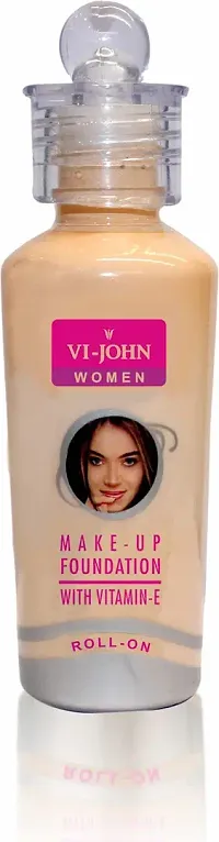 VI - JOHN Peppy full coverage vitamin E blemishes Uneven skin tone Makeup Foundation Roll On, 60Gm (Pack Of 6)-thumb3