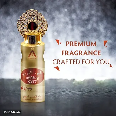 ST.JOHN Arabic Oud Long Lasting Perfumed Deodorant Spray - For Men  Women (200 ml)-thumb2