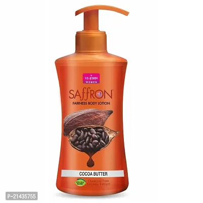 VI-JOHN Cocoa Butter Saffron Fairness Body Lotion For Men  Women | Chemical Free Moisturizes skin Lotion upto 48 hour 250ml