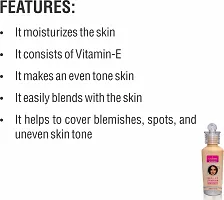 VI - JOHN Peppy full coverage vitamin E blemishes Uneven skin tone Makeup Foundation Roll On, 60Gm (Pack Of 6)-thumb2