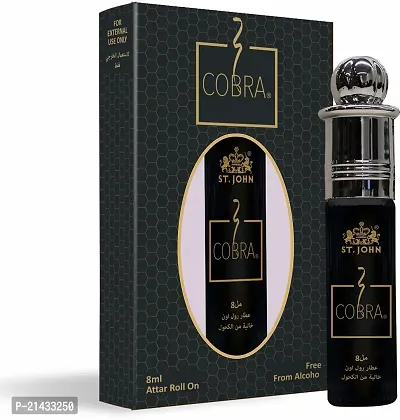 ST. JOHN COBRA Floral Attar Roll On Natural | Free From Alcohol 8ml