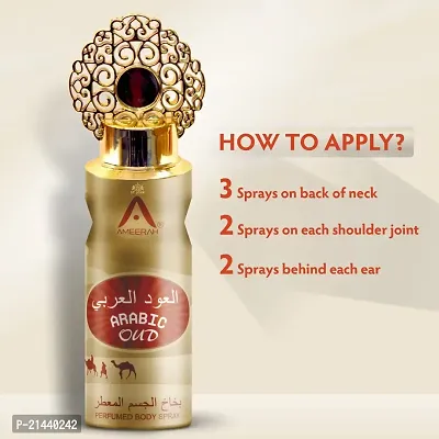 ST.JOHN Arabic Oud Long Lasting Perfumed Deodorant Spray - For Men  Women (200 ml)-thumb4