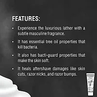 VI- JOHN Shaving Cream For Men, With Tea Tree Oil, Vitamin E and Bacti- Guard Formula, For All Skin Types, Heals, Moisturizes  Smoothens Skin-thumb4