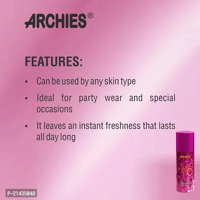 ARCHIES Irresistible Scent Fresh and Soothing Good Fragrance Petals Body Spray Deodorant - For Men  Women (150 Ml, Pack Of 2)-thumb5