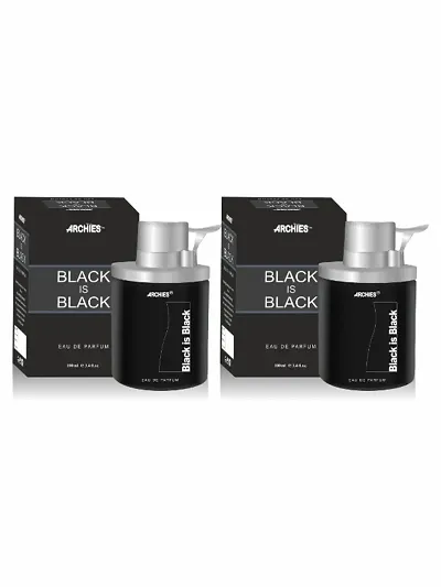 ARCHIES Perfume Black Is Black 100 ml(Pack of 2) Eau de Parfum  -  200 ml (For Men  Women)