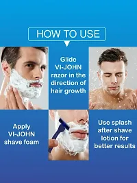 VI-JOHN Shave Foam 250 gm (Pack of 2) + Hair Gel (3 Items in the set)-thumb3