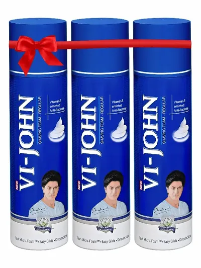 VI - JOHN Shaving Foam (250gm Each, Pack of 3) (750 g)