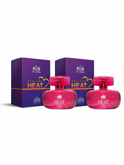 ST-JOHN Real Love Heat Perfume 100ml (Pack Of 2) Eau de Parfum  -  200 ml (For Women)