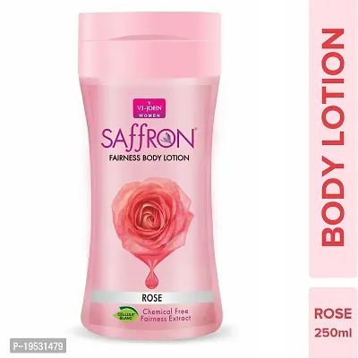 Vi-John Saffron Fliptop Rose Fairnes Body Lotion for Men  Women 250ml-thumb0