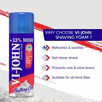 VI-JOHN Hard Skin Type Shaving Cream for Men with Vitamin E Enriched  Anti bacterial Properties 400g-thumb2