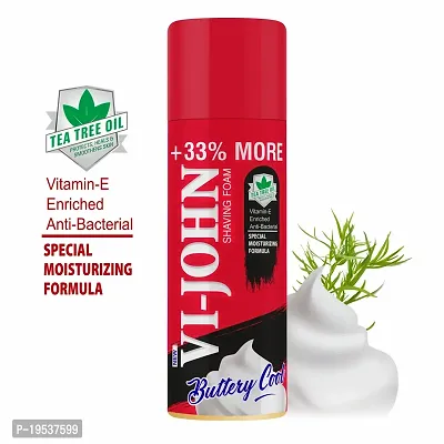 VI-JOHN Special Moisturizing formula Shaving Foam with Vitamin  Anti-Bacterial Properties 400g-thumb3