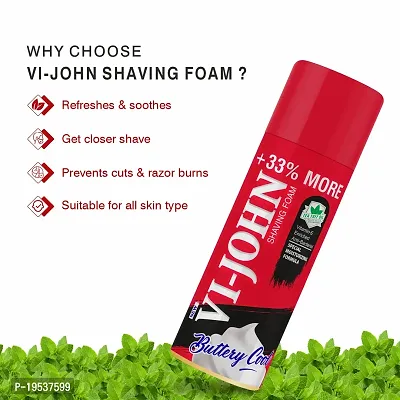VI-JOHN Special Moisturizing formula Shaving Foam with Vitamin  Anti-Bacterial Properties 400g-thumb5