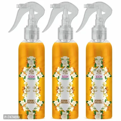 ST-JOHN Room Freshener | Long Lasting Fragrance | Jasmine  Sandalwood | Combo Pack of 3 Spray (3 x 250 ml)-thumb0