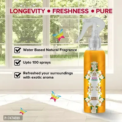 ST-JOHN Room Freshener | Long Lasting Fragrance | Jasmine  Sandalwood | Combo Pack of 3 Spray (3 x 250 ml)-thumb2