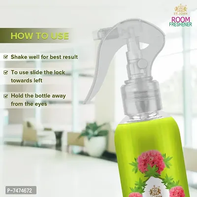 ST-JOHN Room Freshener | Long Lasting Fragrance | Eucalyptus  Lemongrass | Combo Pack of 2 Spray (2 x 250 ml)-thumb4