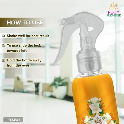 ST-JOHN Room Freshener | Long Lasting Fragrance | Jasmine  Sandalwood | Combo Pack of 4 Spray (4 x 250 ml)-thumb4