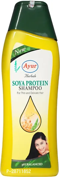 Ayur Herbals Soya Protein Shampoo with Pro-vitamin B5 | For Men and Women | 500 ML