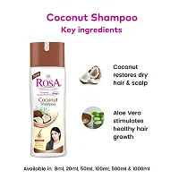 Rosa Coconut Shampoo 500 Ml with Coconut and Aloe Vera for Dry Hair-thumb3