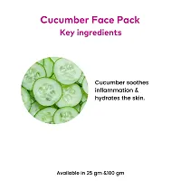 Rosa Cucumber face pack Infused with Cucumber extracts (Pack Of 4)-thumb3