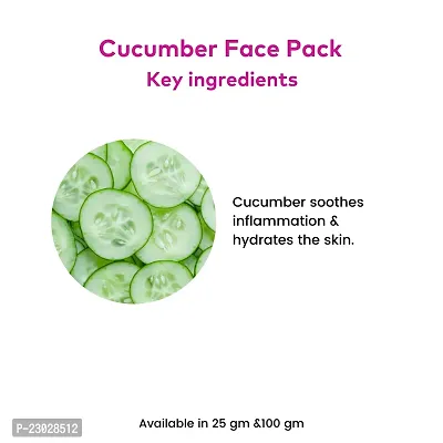 Rosa Cucumber face pack Infused with Cucumber extracts (Pack Of 4)-thumb4