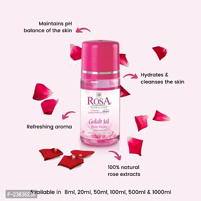 Rosa Combo pack of Massage cream 200ml, Gulab Jal - Rose Water 120ml (Pack Of 2) and Thermoherb Cleanser face pack (Pack Of 2)-thumb4