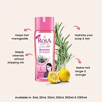 Rosa Rosemarry Shampoo 1000 Ml with Rosemarry Oil and Aloe Vera for Dry and Dull Hair-thumb2