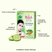 Rosa Combo pack of Massage cream 200ml, Gulab Jal - Rose Water 120ml (Pack Of 2) and Shahi Ubtan face pack (Pack Of 2)-thumb1