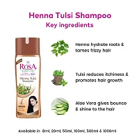 Rosa Heena Tulsi Shampoo 500 Ml with Heena Tulsi  Aloe Vera for Dry Hair-thumb3