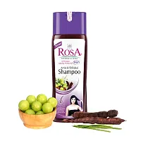 Rosa Amla  Shikakai Shampoo 1000 Ml with Reetha and Natural Ingredients-thumb2