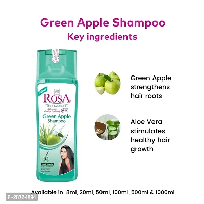 Rosa Green Apple Shampoo 500 Ml with Green Apple Extracts-thumb4