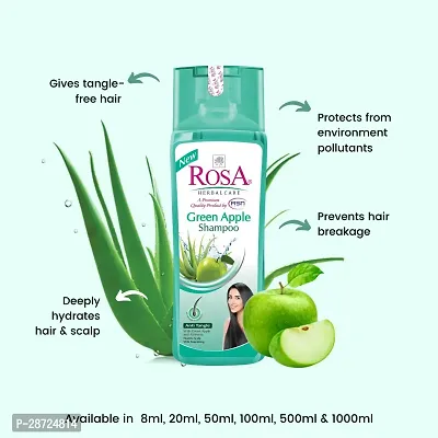 Rosa Green Apple Shampoo 1000 Ml with Green Apple Extracts-thumb3