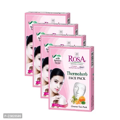 Rosa Thermoherb Cleanser Face pack with Turmeric Powder (Pack Of 4)