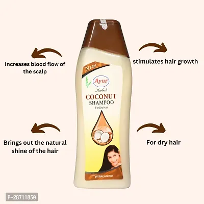 Ayur Herbals ROSA Coconut Shampoo With Coconut and Aloe Vera For Dry Hair| For Men and Women | 1000 ML-thumb4