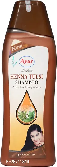 Ayur Herbals Heena Tulsi shampoo with Heena tulsi  Aloevera for Dry hair | For Men and Women | 1000 ML