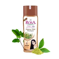 Rosa Heena Tulsi Shampoo 500 Ml with Heena Tulsi  Aloe Vera for Dry Hair-thumb1